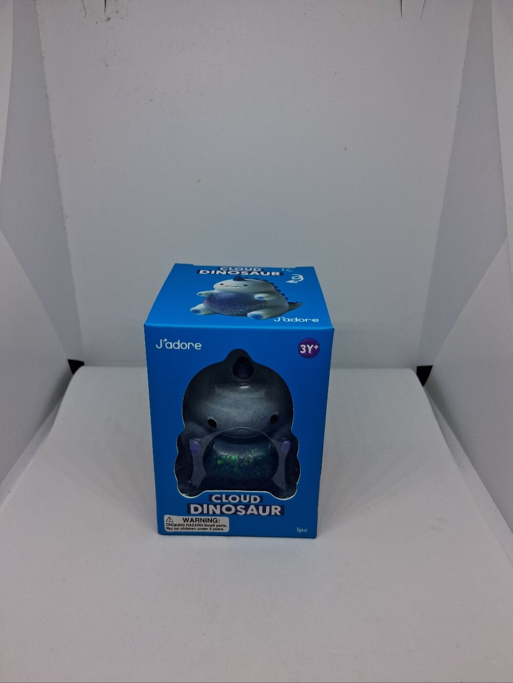 J'adore Cloud Dinosaur Tactile Squishy Squeeze Toy Blue Age 3+